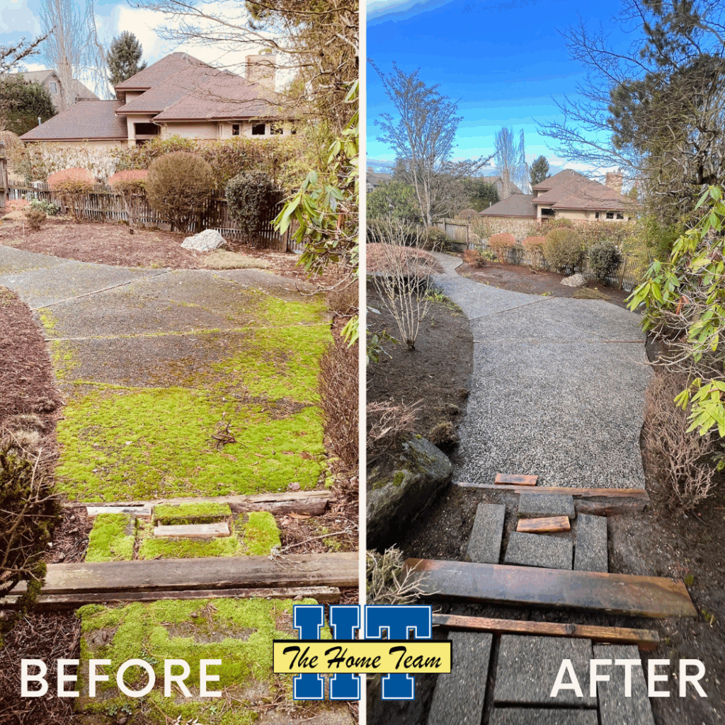 The Home Team Pressure Wash Before and After