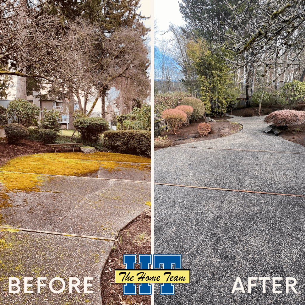 The Home Team Pressure Wash Before and After