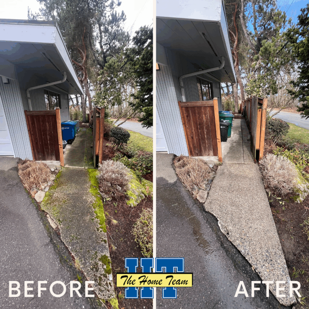The Home Team Pressure Wash Before and After