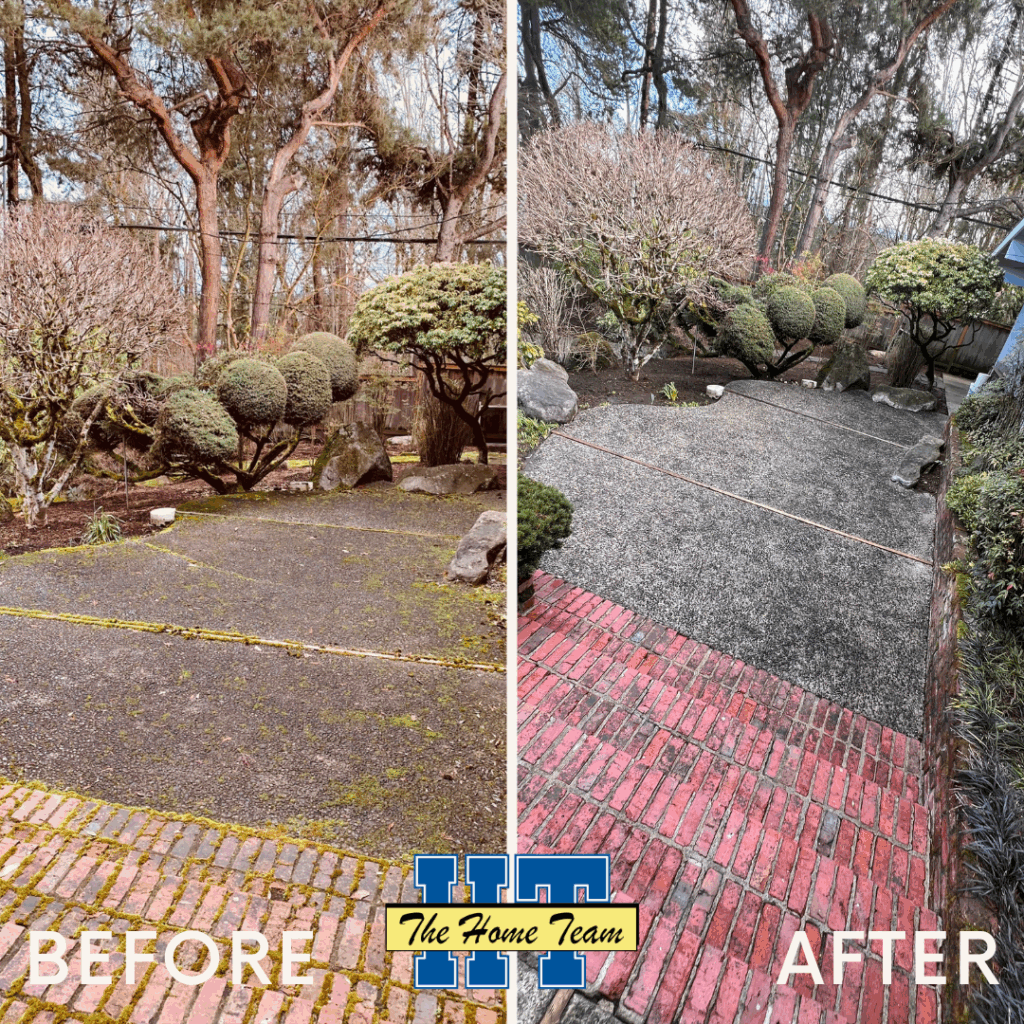 The Home Team Pressure Wash Before and After